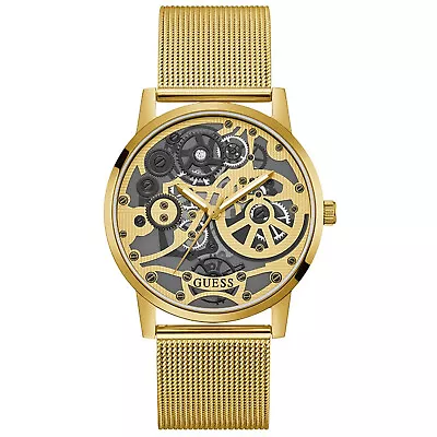 Guess Men's Gadget Gold Dial Watch - GW0538G2 • $114.60