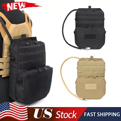 Mini Hydration Bag Tactical Military Backpack Water Bladder Carrier MOLLE Pouch • $19.89