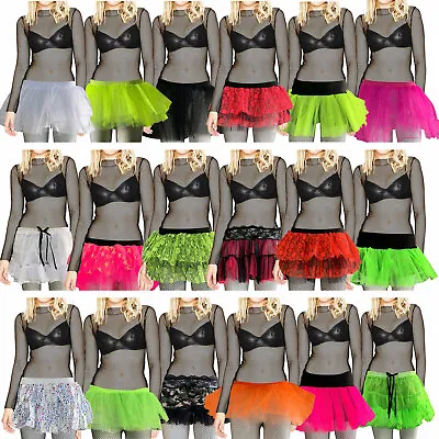 £8.49 • Buy Ladies Women Girls Tutu Tulle Skirt Fancy Dress Up Party Petticoat Ballet Skirt