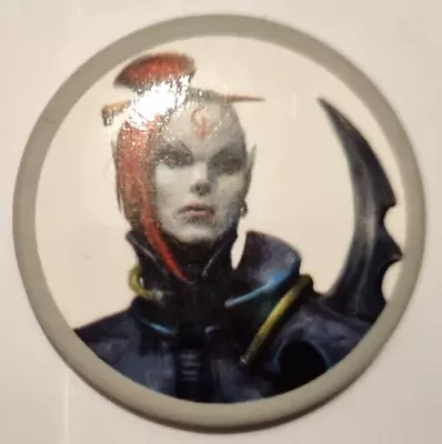 Warhammer 40k Games Workshop Kill Team Dark Eldar Silver Edge Pin Badge New • $4.77