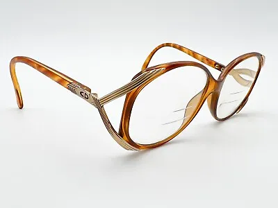 Vtg Christian Dior 2250 Sunglasses FRAMES 14 Tortoise Brown 63[]17-120 Gold G460 • $59.11