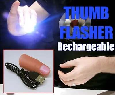 £35.99 • Buy Thumb Light Misdirection Vanish Lite Thumbtip Magic Trick Fully Usb Rechargeable