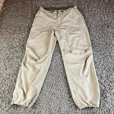 Vintage Gap Cargo Pants Mens Large L Beige Y2K Wide Leg Loose Rave Parachute USA • $31