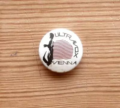 Ultravox - Vienna - Orig Vintage Uk 1980 Pin Badge Rare Electro Synth Punk Mem • £0.99