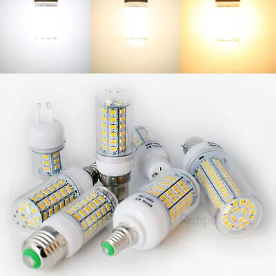 E27 E14 B22 G9 GU10 5-28W 5730 SMD LED Corn Light Bulb Lamp Warm Cool White • £2.65