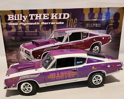 Billy The Kid 1968 Hemi Barracuda Super Stock 1:18 Diecast Acme #a1806125 • $119.95