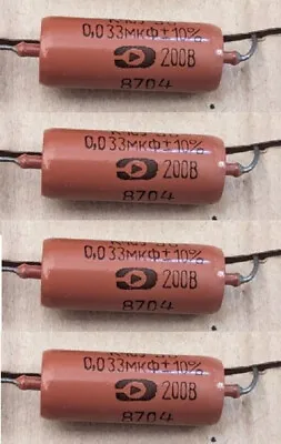 K40Y-9 PIO Capacitors .033uf  NOS Paper In Oil Caps SET Of FOUR • $8