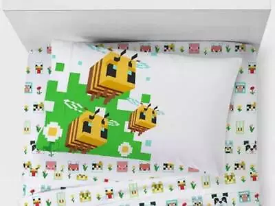 Minecraft  Beautiful Day  Kids Microfiber Sheet Set - T812748256 • $41.95