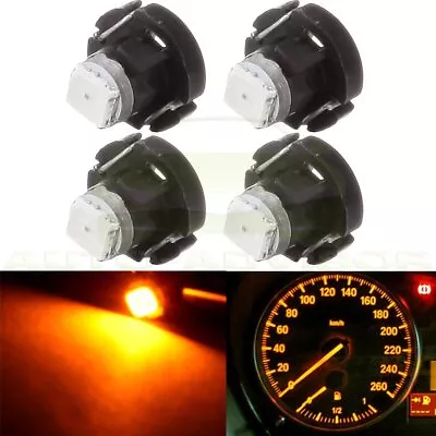 4PCS T3 Neo Wedge 2835 LED Light Dashboard Lamps A/C Climate Control Bulbs Amber • $7.73