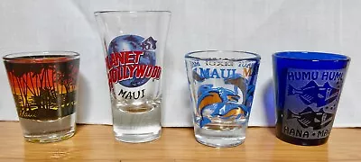 4 Vintage Maui Hawaii Souvenir Shot Glasses • $14.95