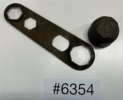 Ford Model T Hub Cap Ford Script W/ Hub Cap Wrench  #6354 • $18.99