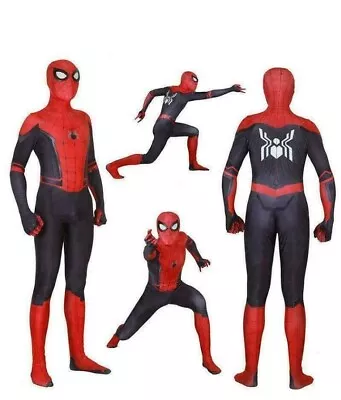  Adult Mens Spiderman Superhero Costume Fancy Dress Cosplay Outfits  • £14