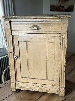 Antique VTG 1800s 19th C 1880s Wood Cupboard Cabinet Primitive General Store OLD • $250