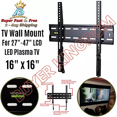 Ultra Slim TV Wall Mount Bracket Plasma Low Profile Design For Ultra Thin Led TV • $25.20