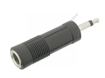 Mono 1/8 Male Plug~1/4 Female Jack Audio/Guitar/PA Cable/cord Adapter3.5mm/6.3mm • $1