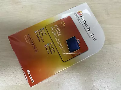 £59.99 • Buy Microsoft Office 2010 Professional Product Keycard Sealed Brand New In Box.