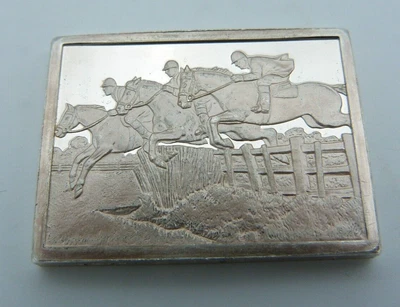 £24.97 • Buy Hallmarked Solid Silver Horse Racing Ingot - Hickstead Ride Sussex Good Friday