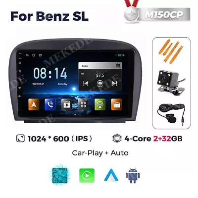 For Mercedes Benz SL-Class Android 12 Wireless Carplay Car Stereo Radio GPS FM • $195.99