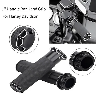 1  Handlebar Hand Grips For Harley Touring Electra Glide V-Rod Softail Fatboy • $24.98