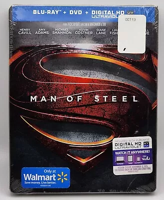 Man Of Steel Blu-Ray +Dvd+Code Steelbook | Walmart Exclusive  • $30