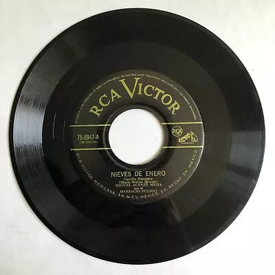 Miguel Aceves Mejia -nieves De Enero / Siete- Mexican 7¨single Paper Sleeve • $4.99