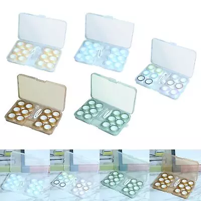 £8.05 • Buy Portable Eye Contact Lens Case With Accessories Small Size For Women Sturdy