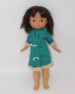 Vintage 1978 Fisher Price Doll Green Dress Mandy 23088 16  Brown Hair Pretty HTF • $17.65