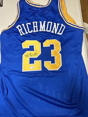 Mitch Richmond Signed Jersey Beckett COA Golden State Warriors Autographed • $139.99