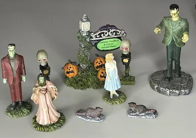 Hawthorne Village Frankenstein & Munsters Lot Herman Lily Marilyn 2004 Halloween • $79.99