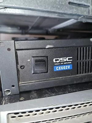 QSC CX-602V Professional 2-Channel Power Amplifier (600W 70V) • $250