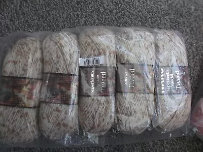 Nako Superlambs Special Tweed DK Knitting Crochet Yarn  5 X 100g NEW Brown Mix • £10