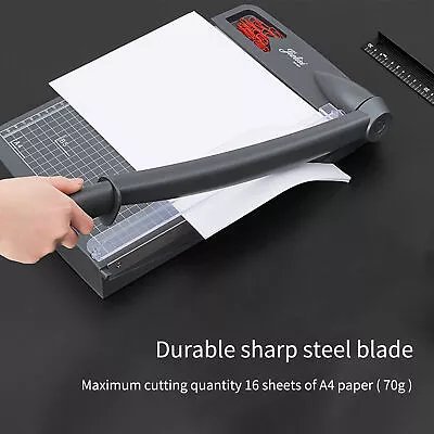 JIELISI Mini Paper Trimmer Guillotine Cutter Desktop Paper Cutting Machine N3A0 • $46.59