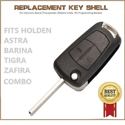 Replacement Remote Flip Car Key Shell  For Holden Astra H Combo Barina  2Button • $13.45