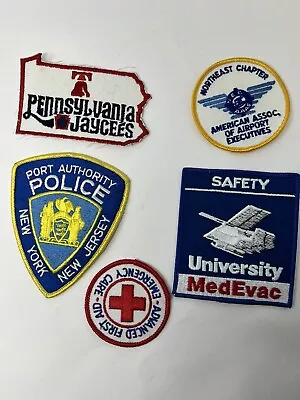 Pennsylvania PA Patch Lot Of 5 Jaycees Airport Plane MedEvac NJ Police • $29.34