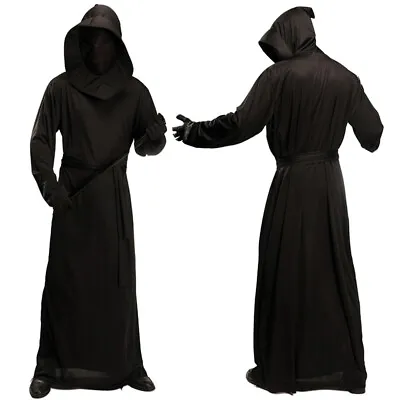 Mens Devil Ghost Grim Reaper Fancy Dress Halloween Horror Scary Cosplay Costume • £25.64