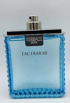 Versace Man By Versace Eau Fraiche Eau De Toilette Tester3.4 Oz For Men No Cap • $34