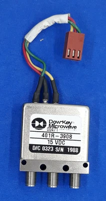 $21.99 • Buy Dow Key 401R-3908 SPDT Latching Coaxial Switch 15 Vdc SC