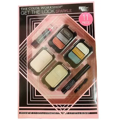 Markwins Make Up Kit 11 Piece Color Workshop Lipstick Eye Shadow Blush Mascara  • $8.40