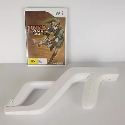 Link's Crossbow Training Game NEW Nintendo Wii Game + Zapper Gun FREE POST • $39.99