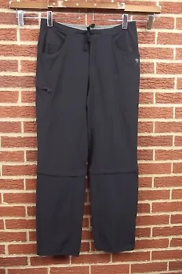 Mountain Hardwear Womens Convertible Pants Size 12 / 32 Black Nylon Blend Hike • $24.50