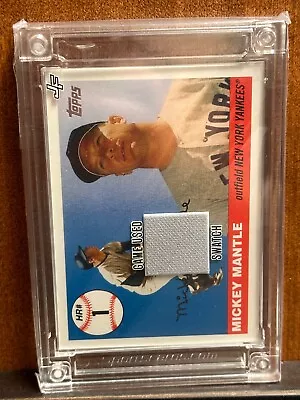 2022 Jersey Fusion Mickey Mantle Game Used Jersey Patch New York Yankees Legend • $50