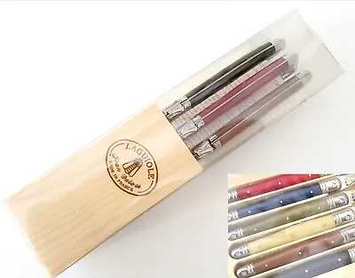 Laguiole Steak Knives Set Of 6 Stainless Steel Multi Coloured • £39