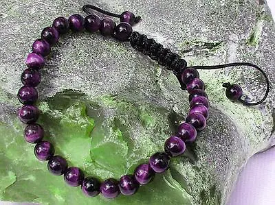 £8.99 • Buy Men's Shamballa Bracelet All 6mm TIGER EYE STONE Beads