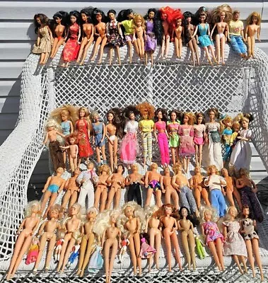 VTG BARBIE  & Other Doll Lot Of 57-Mixed Era-Clones~Males~For RESTO Or UPCYCLE • $26