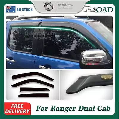 Luxury Weather Shields Window Visors For Ford Ranger PJ PK Series 2006-2011 • $67.50