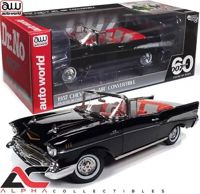 Autoworld Awss134 1:18 1957 Chevrolet Bel Air Convertible (james Bond) 007 • $99.99