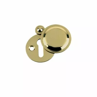 £3.99 • Buy 30mm Chrome Platted Covered/Open Escutcheon Key Hole Cover Protector Door Plate