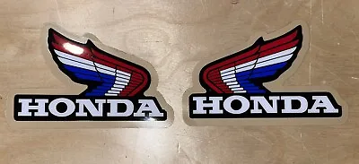 Honda Red White Blue Wing Logo Tank Window Sticker Decal 21mil Weather Proof • $13.95