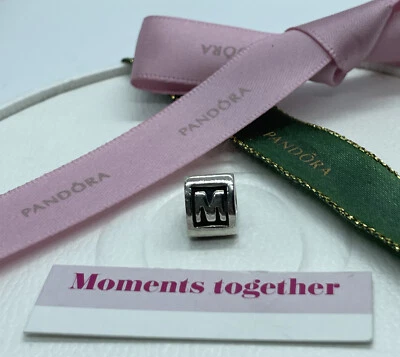 $22.80 • Buy Pandora Alphabet Block Letter Initial M Charm Retired 790323M Authentic Ale