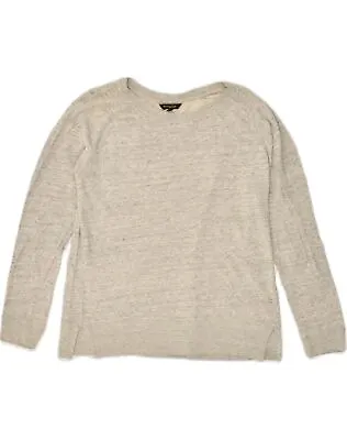 MASSIMO DUTTI Womens Sweatshirt Jumper UK 10 Small Grey Cotton XO09 • £17.10